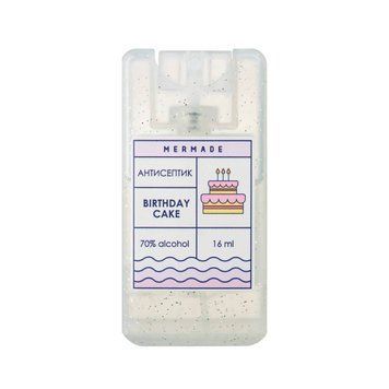 Антисептик-спрей для рук MERMADE "Birthday Cake" 16 мл	  MRA0011S фото