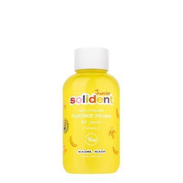 Дитячий ополіскувач для ротової порожнини Solident Junior з фтором 240 ppm / банан, 100 ml 2179 фото