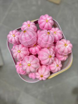 Бомбочка для ванни &laquo;Рожевий гарбуз&raquo; 🎃💖🛁 0013 фото
