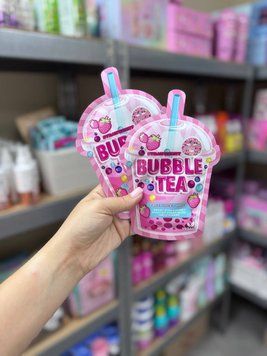 Тканинна принтована маска для обличчя "Bubble Tea" 5+ 0651 фото