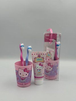 Набір для догляду за зубами Hello Kitty 🩷 5175 фото